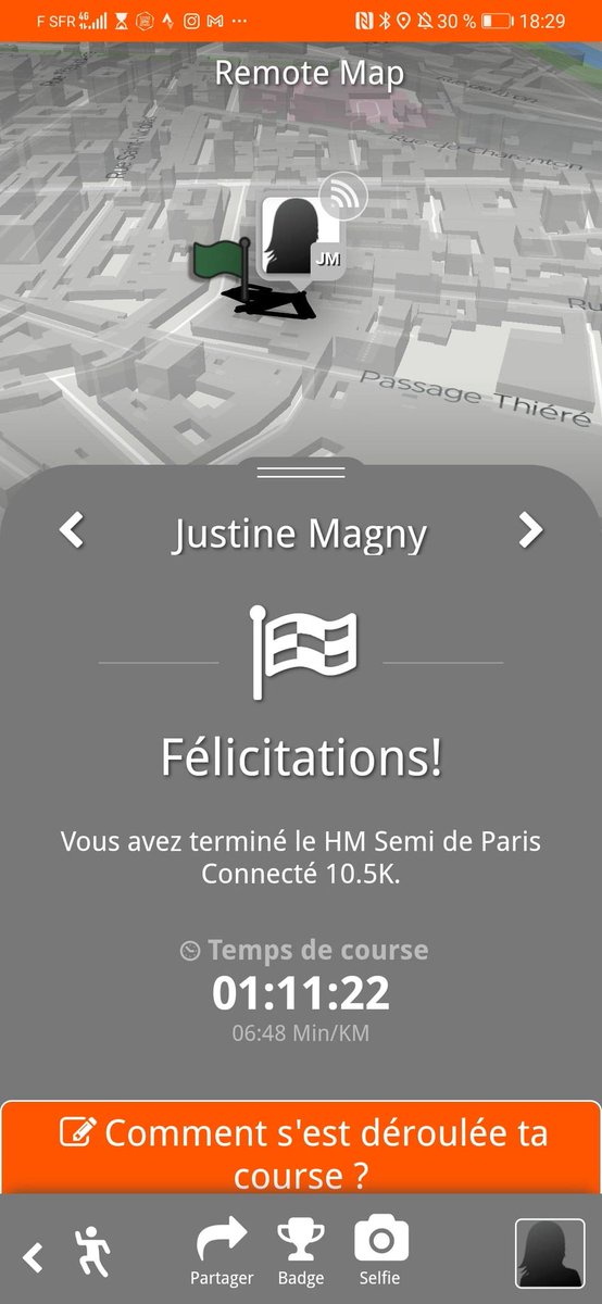 Justine_Magny's tweet photo. @SemiParis Trop triste que votre application ne marche pas !

Avec mon coéquipier - AR Just Achiev(e) - nous avons fini notre semi mixte en 1h20'47 ce qui peut nous garantir un TOP10 mais helas l'application ne m'indique pas mon temps exacte !  J'ai envoyé un mail, en attente d'un retour ! https://t.co/bbR74ihsBT