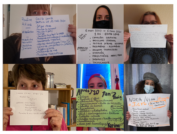 apresj20's tweet photo. #ApresJ20 #covidlong 

Ami(e)s #apresJ20, faites passer le mot dans les différents groupes de soutien pour envoyer à @PerniceSandrine vos photos!

Nous allons en faire une vidéo pour continuer de sensibiliser et pour pousser @olivierveran à agir!
Merci à vous🙏 #longcovid https://t.co/j659czLQOj