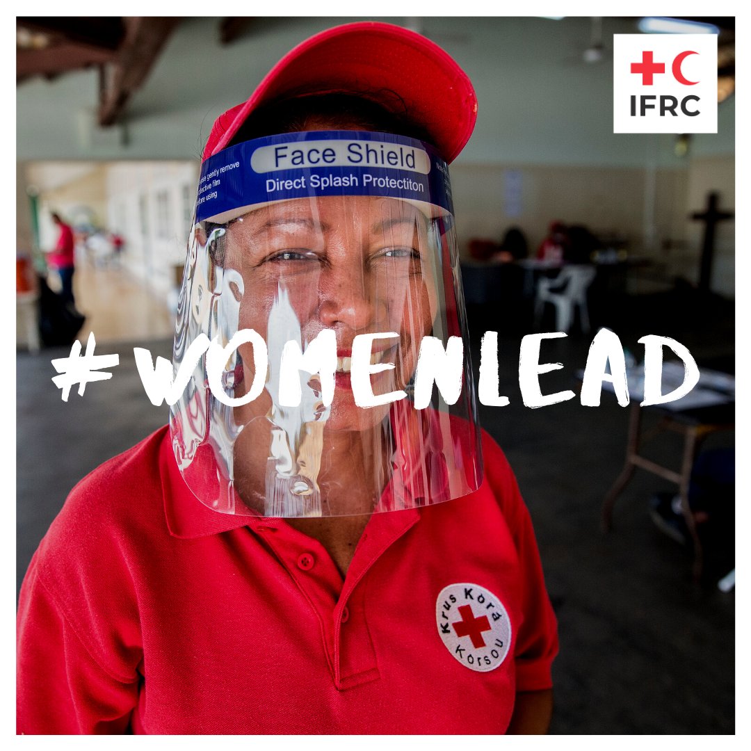 ifrc's tweet photo. It’s #InternationalWomensDay ! Today, we pay tribute to the millions of extraordinary women across the Red Cross and Red Crescent movement and all over the world who have shown great leadership throughout the Covid-19 pandemic 💪. #WomenLead https://t.co/PlUWTqCudC