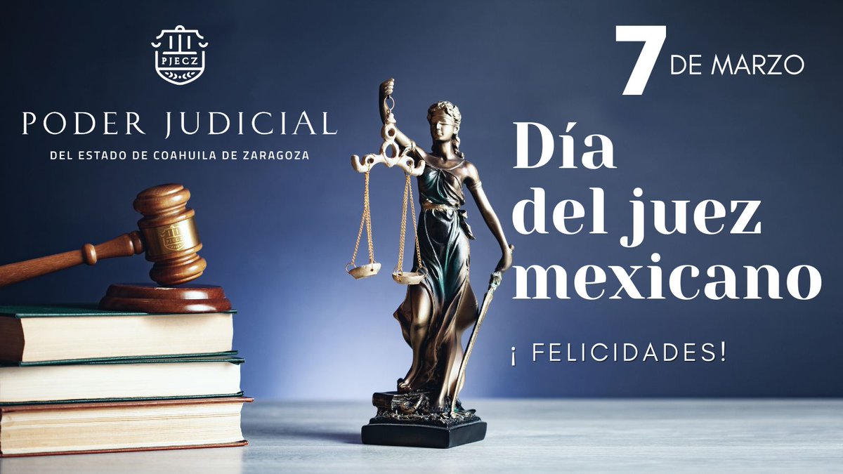Felicidades a todas las juezas y jueces que hacen realidad la impartición de justicia en Coahuila y en México.