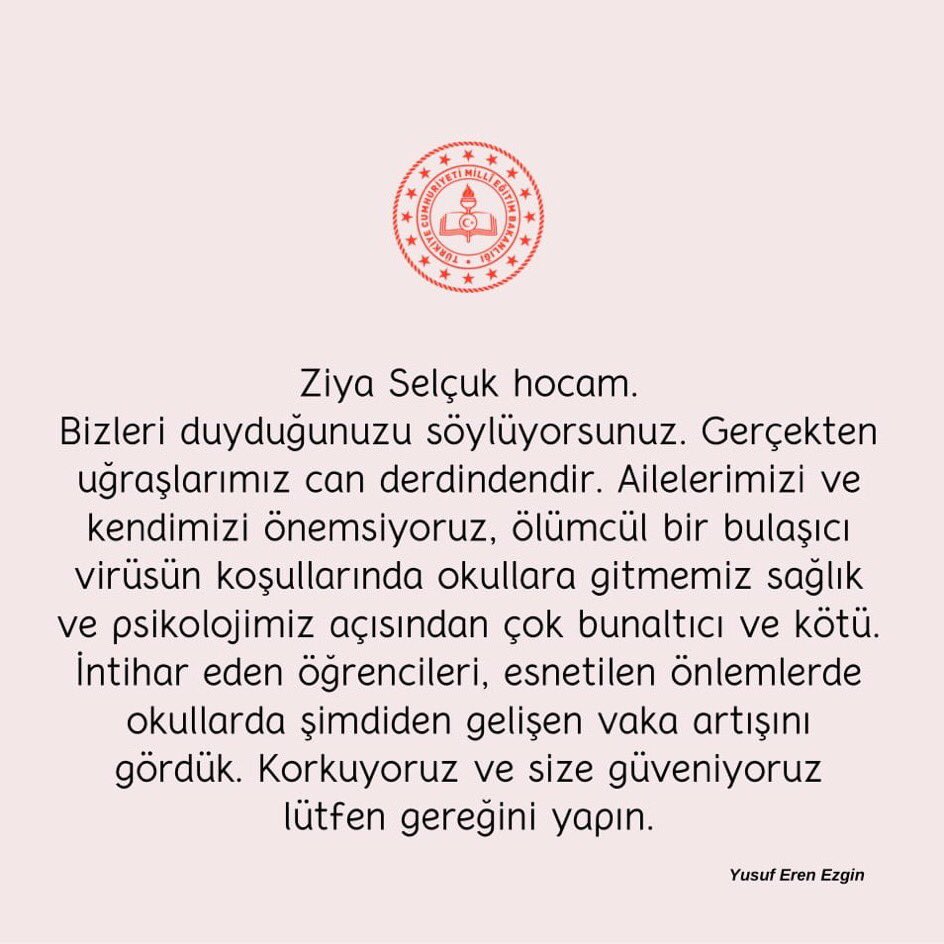 FutbolD07480912's tweet photo. Yayalım bunu lütfen #öğrencilerölmekistemiyor https://t.co/z4IbmPsRIf