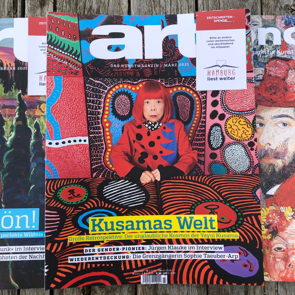Kunst können wir auch! Kunstmagazine und bildlastige Zeitschriften für Bastel- / Collagen- / Kunstprojekte in gemeinnützigen / öffentl. HH Einrichtungen jetzt auf Lager [Werbung wg. Verlinkungen | unpaid &amp; no affiliation] #SharingIsCaring #Leseförderung #Bildung #Kunst #Hamburg