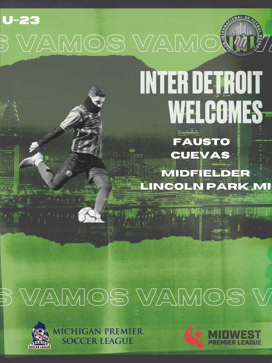 🖊️ INTER DETROIT U-23 (MPSL) PLAYER SIGNING 🖊️

Midfielder <a href="/FaustoCuevas_/">Diosito ✞</a> has signed on to play with the <a href="/InterDetroit/">Inter Detroit</a> U23 team for their 2021 <a href="/MPSL_Soccer/">MPSL</a> season.