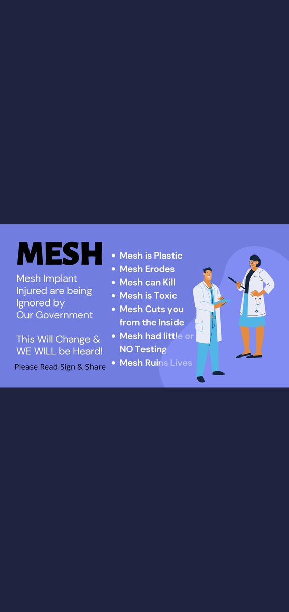 🙏🏿😥 💕I have a dear friend affected by this who brought it to my attention. 

🖊✅ 🙏🏿 Please sign and share to support the thousands of women suffering from surgical mesh implants
#meshinjured 
#Gaslighting