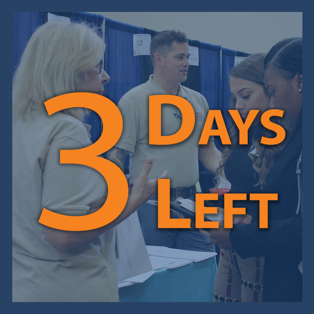 #WestPACS Virtual Collegiate Career Fair is 3 DAYS AWAY!
Hot Tip: Dress to impress, even when it's virtual. Wearing professional attire will not only make a great first impression, but it will boost your confidence!