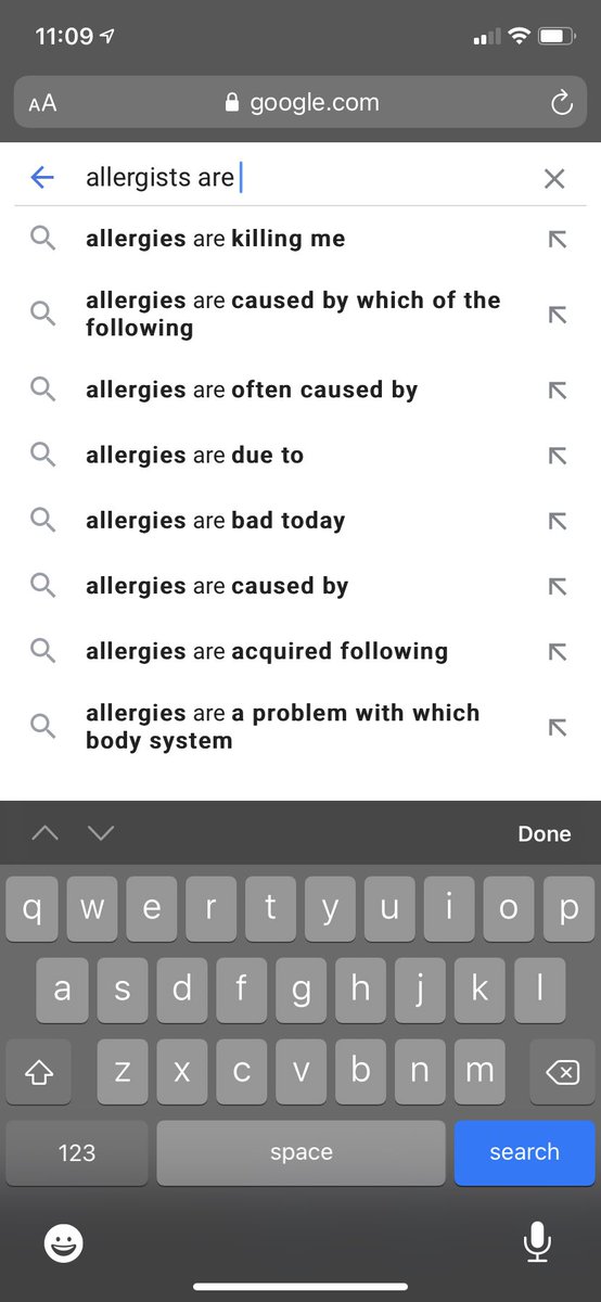 rubin_allergy's tweet photo. RT with a screenshot of “[your profession] are” on your favorite search engine. https://t.co/ILfrJp2sro