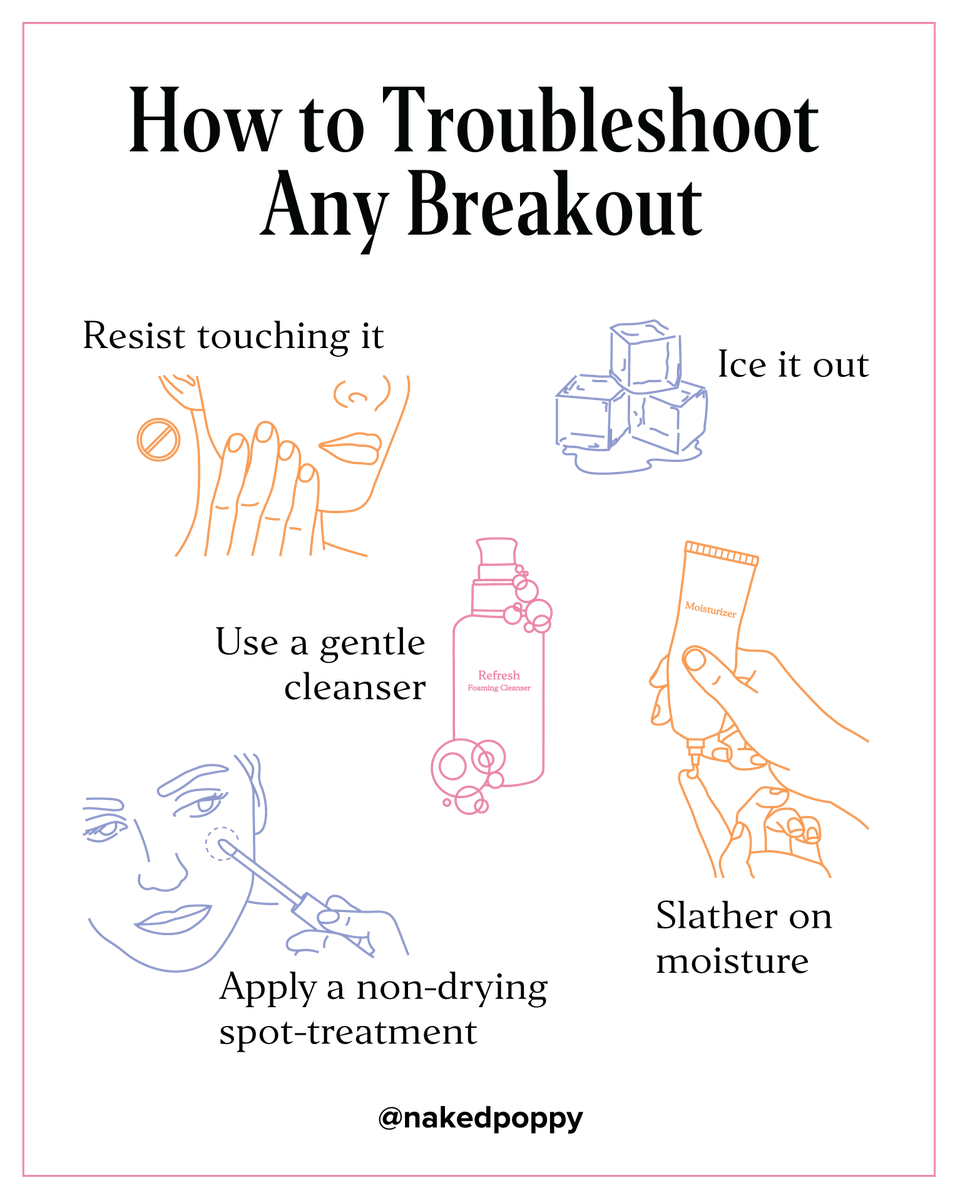 #Breakouts can be caused by hormone fluctuations, excess oil, stress, and certain foods. Here's Your Guide to Troubleshooting Any Breakout: 
nakedpoppy.com/blog/your-guid… #breakout #breakouts #breakoutskin #adultacne #cleanskincare #skinbreakout  #sulfatefree #skincare101 #nakedpoppy