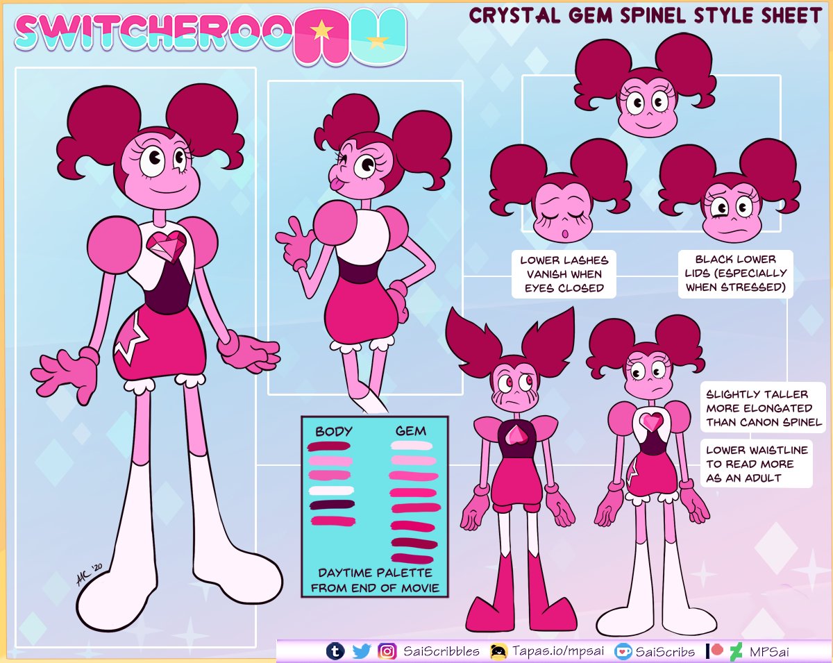 Spinel swap Steven Universe