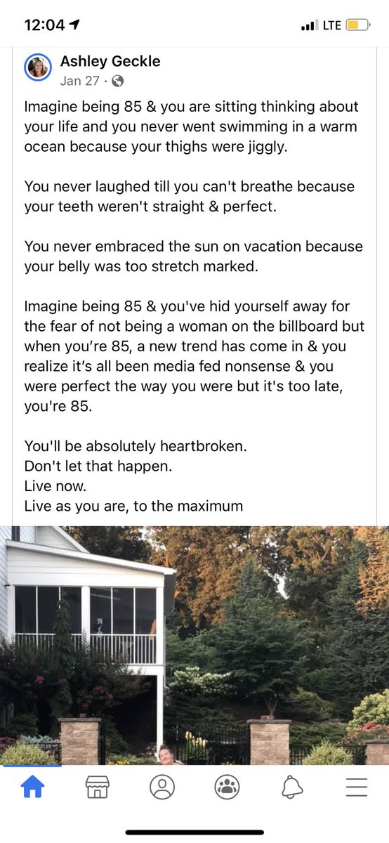 CarliRose2114's tweet photo. All I ever think about is the way I look, if I fit the “part”? do I look bigger than I think? if I lose 30 lbs by June I can finally wear a swimsuit. It’s hard to overcome these thoughts but over the past few months I have come to love myself for who I am. Here’s to embracing me https://t.co/qyo82sgkQy
