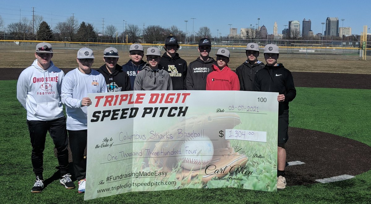 The Columbus Sharks raised more than $1300 with our #FundraisingMadeEasy.

❤️ And Retweet this post by noon on 3/8 to add $1 to their fundraising total, up to $1500 total!

Can we help your team or Elementary School PTO? Yes! Contact us at carl@tripledigitspeedpitch.com for info.