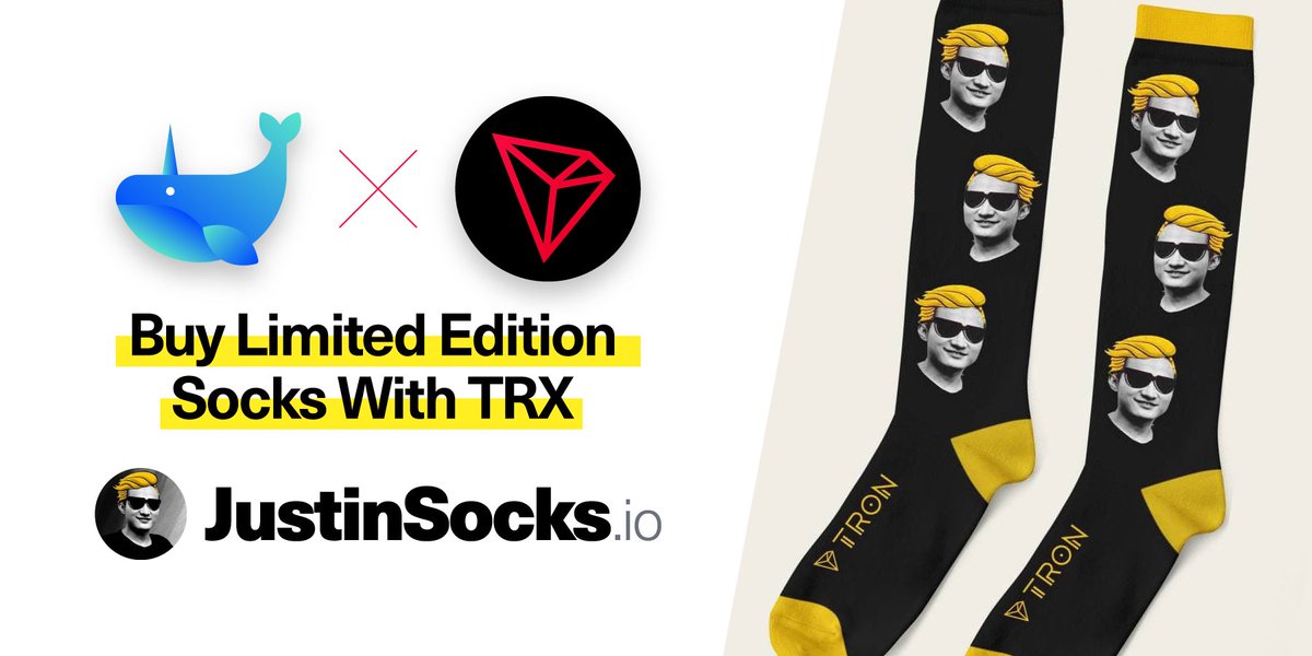 Introducing #JustinSocks The original TRC-20 collectible backed by a physical luxury item. Up on March 7th, 19:00 UTC Time. More details: tronfi.medium.com/introducing-ju… @justinsuntron @Tronfoundation @DeFi_JUST #TRX