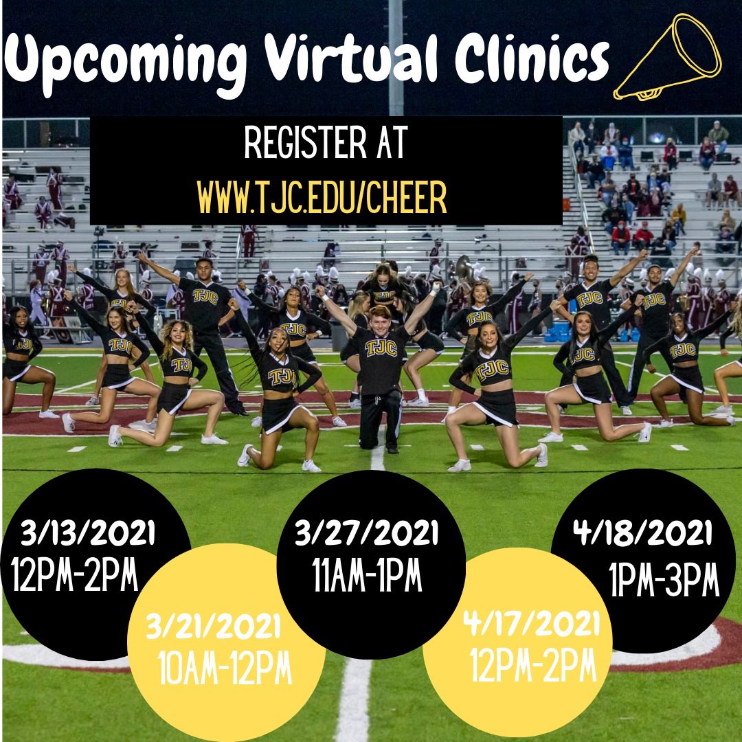 TJC_Cheer's tweet image. Choose a day and secure your spot today!!