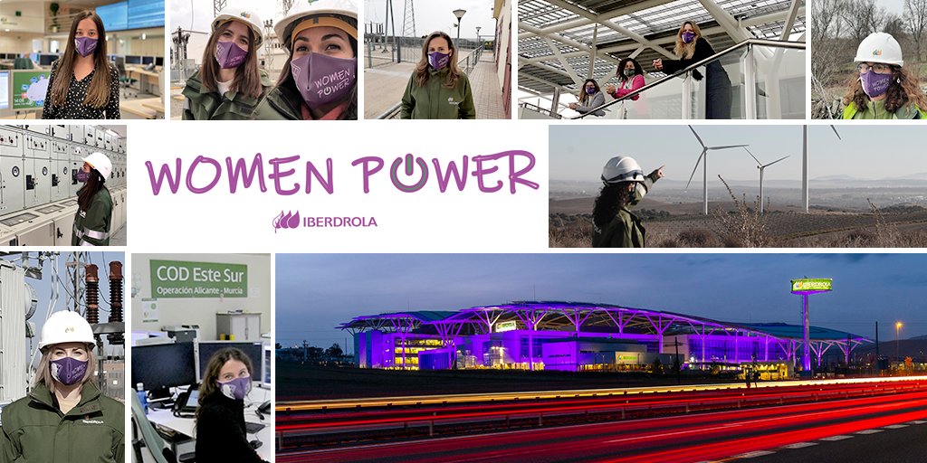 Iberdrola_En's tweet photo. We need the TALENT of ALL to continue building the energy of the future 🙋🏻‍♀️👷🏼‍♀️👩🏽‍🏭👩🏾‍💻👩‍🏫.

💜Let's keep moving towards equality #InternationalWomensDay  #GenerationEquality #IWD2021 https://t.co/7aPchslMon