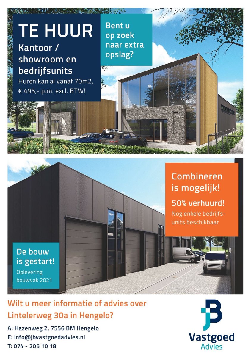 bartjongman's tweet image. Op zoek naar een bedrijfsunit of extra opslag ruimte? Neem dan snel contact op met Job Zwart van JB Vastgoed Advies. Nog slechts enkele units beschikbaar. Oplevering bouwvak 2021. #jbvastgoed #westermaat #bedrijfsunits #tehuur #bedrijfspand