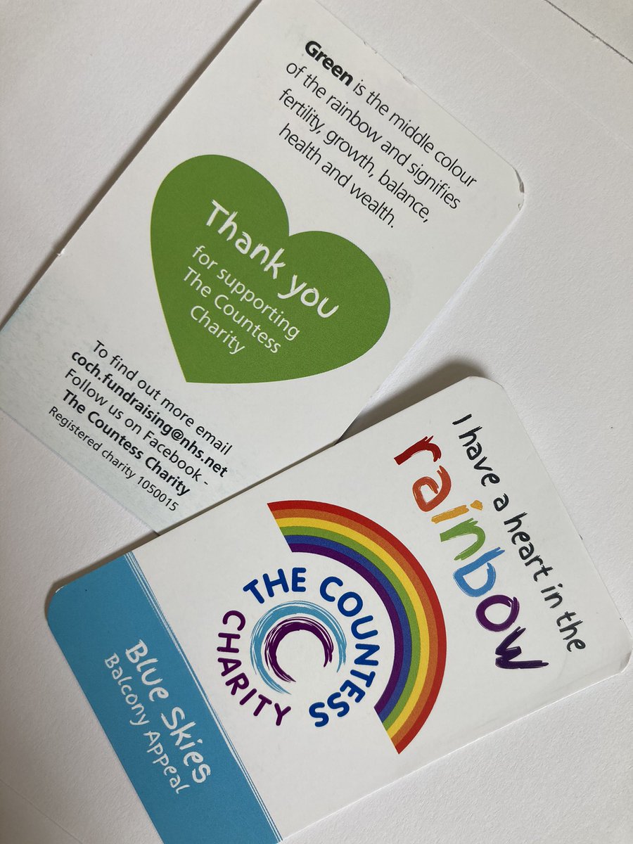 The Rainbow at <a href="/TheCountessNHS/">Countess of Chester Hospital NHS Foundation Trust</a> will be a focus point to remember all that the keyworkers have done for us. We are really proud to have a Green heart on the rainbow, and help raise funds for the ICU balcony. #blueskiesappeal #rainbow #keyworkers #thankyoukeyworkers