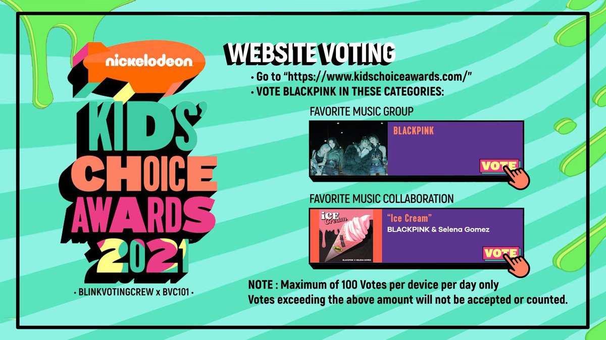 Bliik Voting Crew On Twitter Kids Choice Awards 2021 60 Minutes Left Before Kca Reset Time Make Sure To Drop Your Daily Twitter Vote And Cast Your