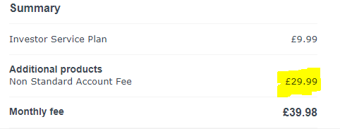 LonBizAnalytics's tweet photo. @ii_couk what are these hidden "non-standard" fees that take the monthly fee from £10 to £40.  No warning, no information!  What's going on? https://t.co/glmXYuBCCK