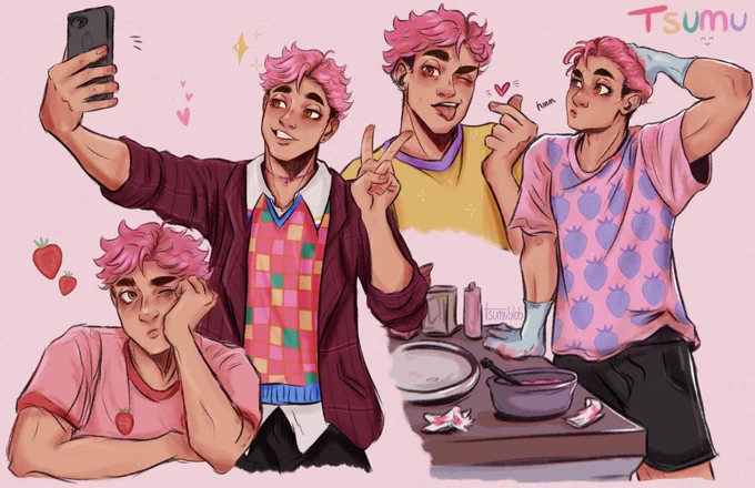 Pink haired tsumus ?:-)
#sakuatsu #haikyuu 