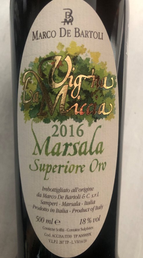 puntovino's tweet photo. La primera vez que lo pruebo y cada vez me gustan más este tipo de vino. #MarcodeBartoli #marsala https://t.co/A6HqdQaLKC