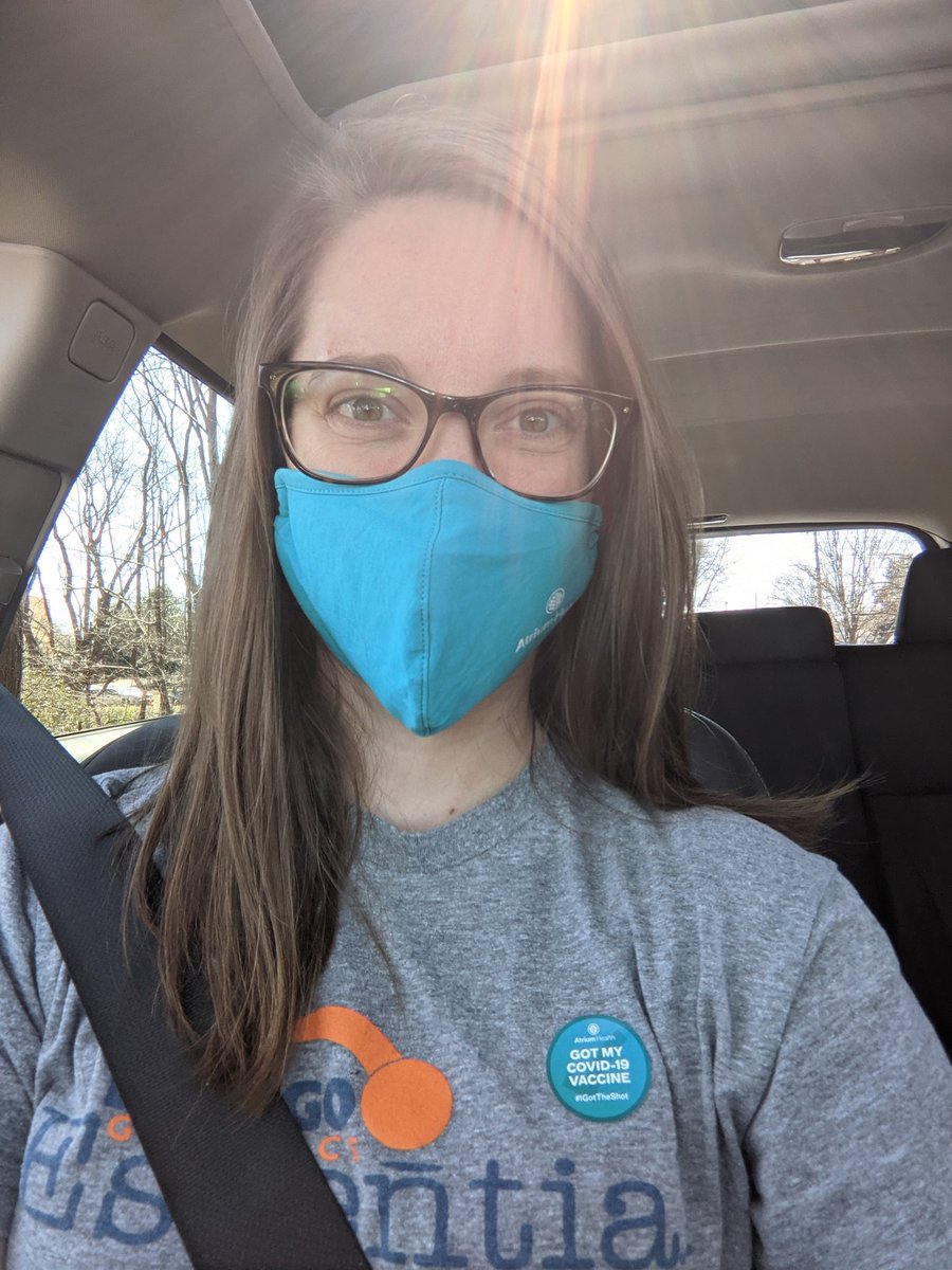 EmmaDoolittle's tweet photo. Got the shot! #GetVaccinated #IGotTheShot #ThisIsMyShot #AtriumHealth https://t.co/cfmrTaSFkY