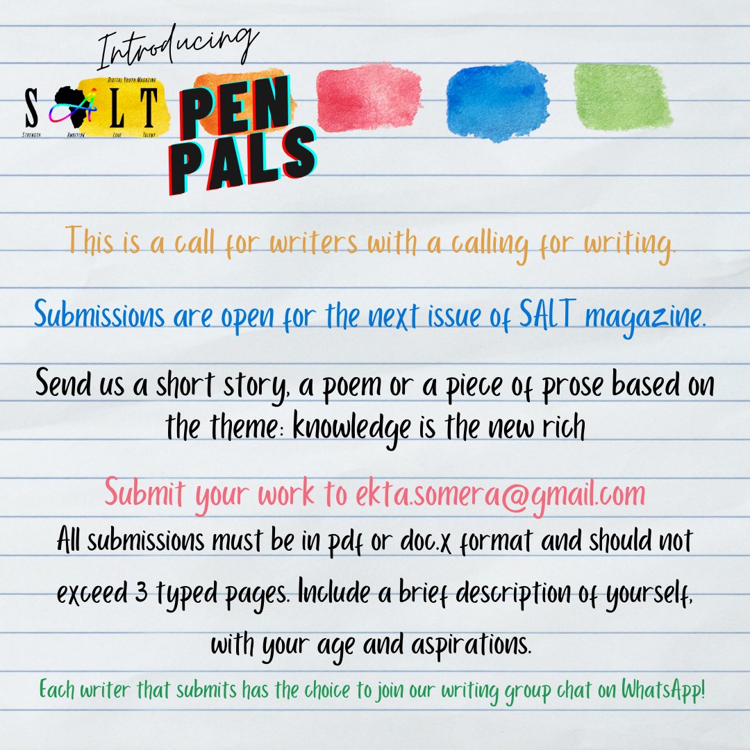 saltdym's tweet photo. Drumroll 🥁... and we're open for submissions! #WritingCommunity #SALTDYM https://t.co/XajEtVPen5