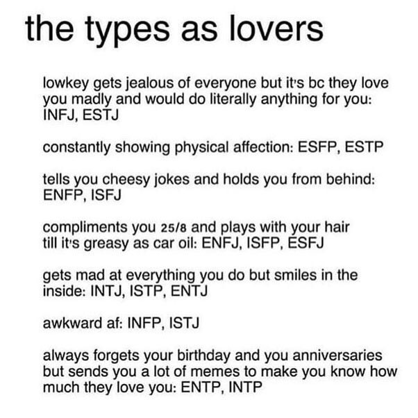 Mbti Memes Na Twitteru Intj Intp Entj Entp Infj Infp Enfj Enfp Isfj Istj Esfj Estj Istp Isfp Estp Esfp Mbti Memes 16personalities Credit S U Revolutionary Tap464 T Co Pe2jfwepj8 Twitter