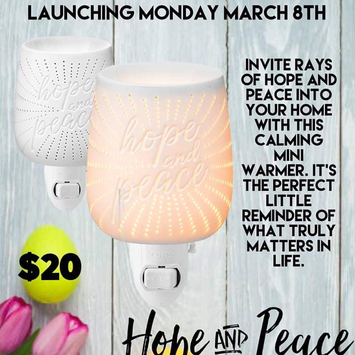 New Hope and Peace Mini Plug In Warmer
#scentsy #minipluginwarmer #hopeandpeace #easter