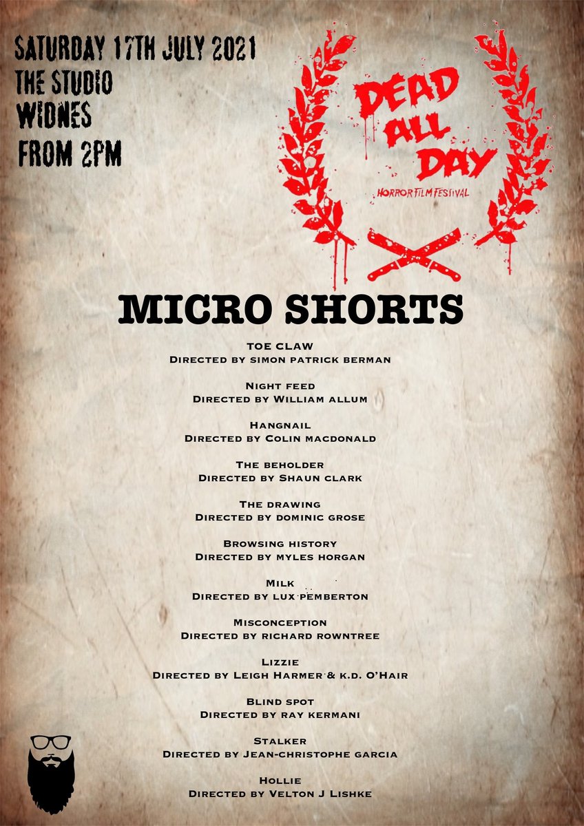 Dead All Day is back Saturday 17th July and we have announced our film selections!