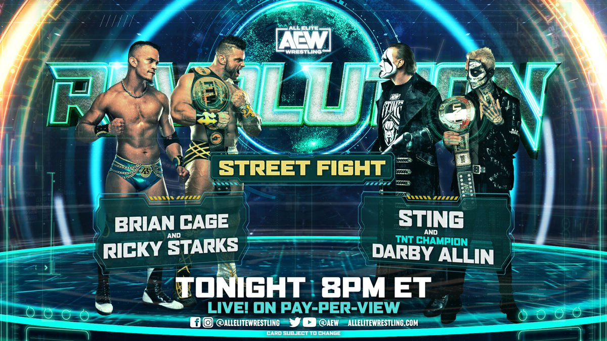 Sting Street Fight Match Taped Ahead Of AEW Revolution Wrestling Attitude