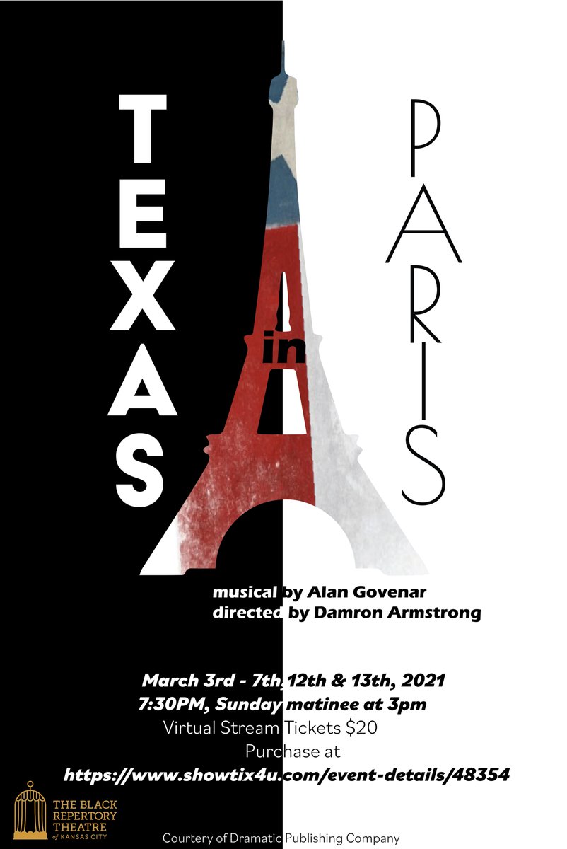 3pm showing of Texas in Paris the musical #SundayFunday #Theatreonfilm #theconversation #race @Brtkc_ARTS