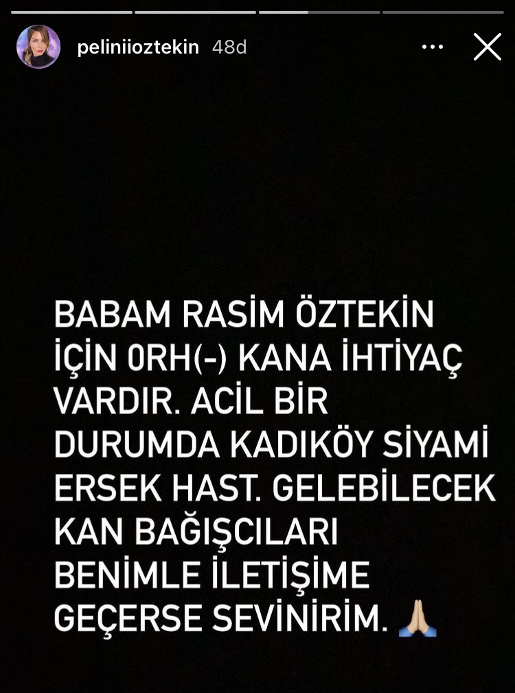 Kızı paylaştı. 

Rasim Öztekin için 0 RH (-) kan aranıyor