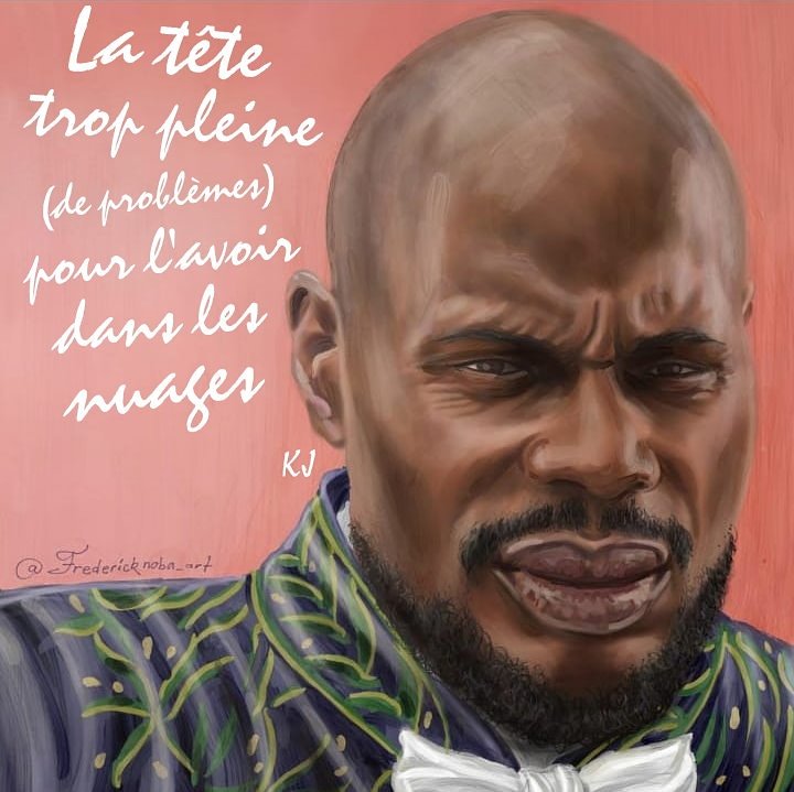 KeryJames's tweet photo. #LaPunchlineDeLaSemaine
⠀⠀⠀⠀⠀⠀⠀
« La tête trop pleine pour l'avoir dans les nuages »
⠀⠀⠀⠀⠀⠀⠀⠀⠀⠀⠀⠀⠀
Extrait de #LaRueÇaFaitMal
💿 Album #MouHammadAlix sorti en 2016
⠀⠀⠀⠀⠀⠀⠀
✏ Dessin de @FrederickNobah https://t.co/7xBTuo2ELJ
