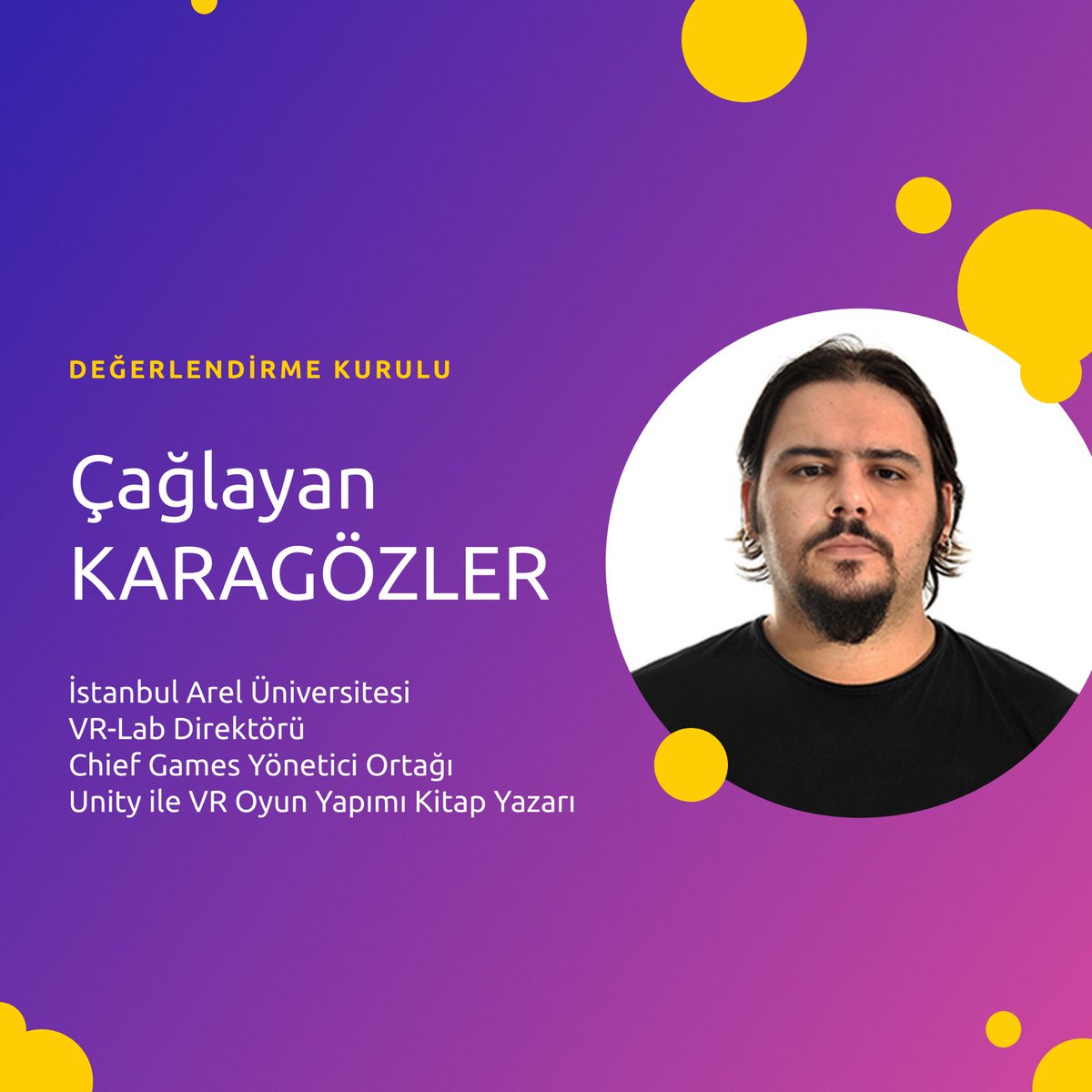 deep___game's tweet photo. İstanbul Arel Üniversitesi VR-Lab Direkrörü Çağlayan Karagözler Değerlendirme Kurulumuzda💫 https://t.co/gAyUofFJyp