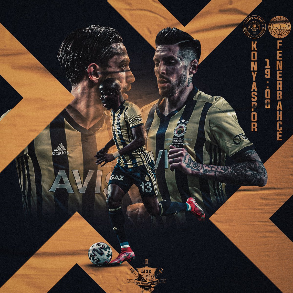 🆚 Konyaspor
🏟 Konya Stadyumu 
🕖 19:00
📲 #FenerinMaçıVar