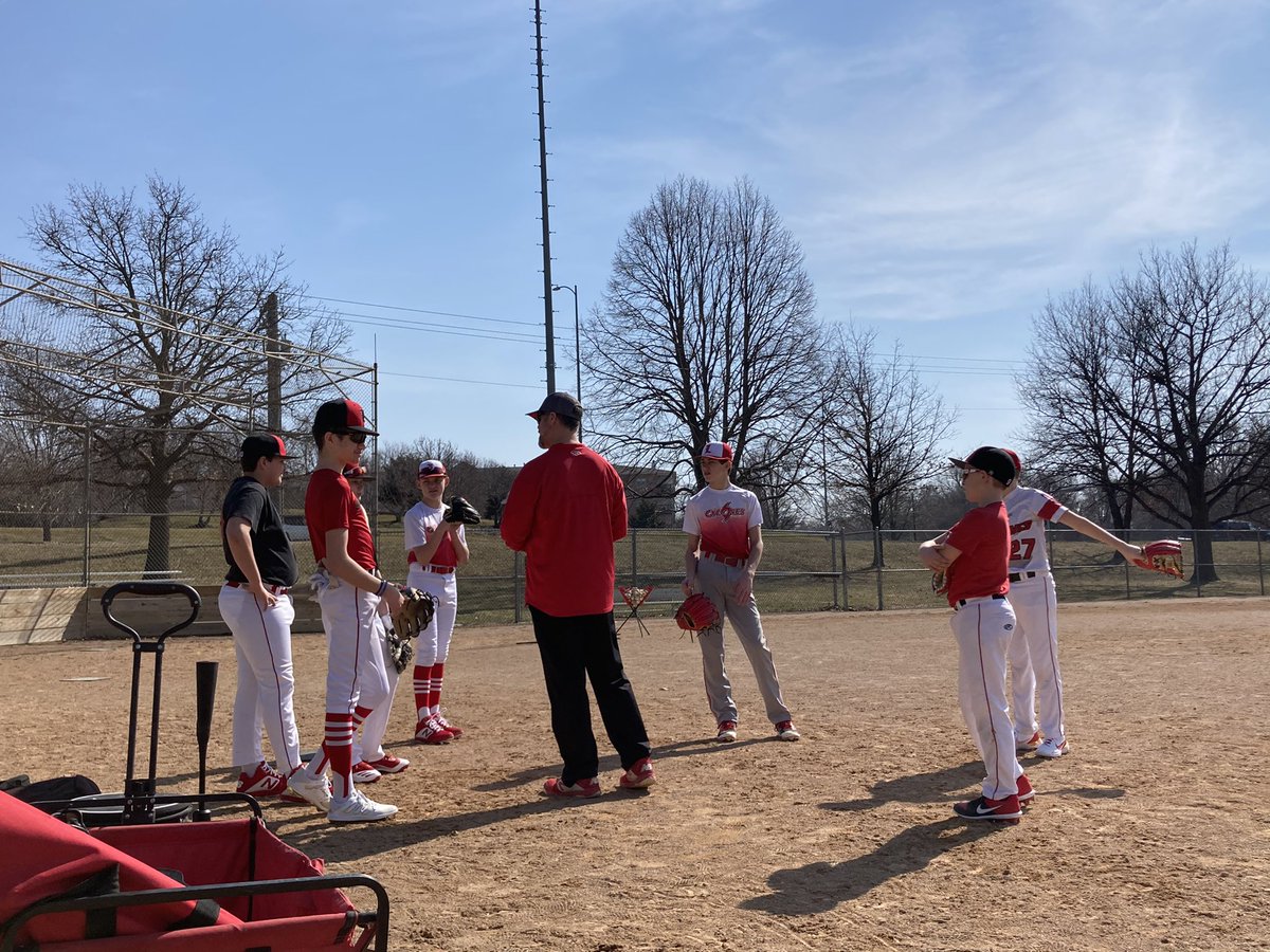 Cyclones2026's tweet photo. First outdoor practice of the season!!! 😎❤️⚾️ Looking awesome gentlemen!! #lovetowatchthemplay #cyclonestrong https://t.co/XSFiTkWC1B