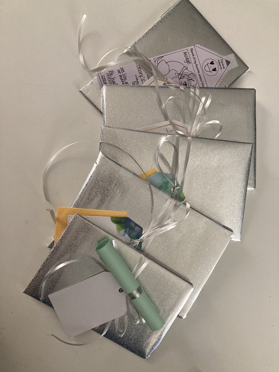 MsLee_123's tweet photo. Starting a new reading unit in person @TCRWP #seriesbooks! I wrapped my studentsβ books and gave βοΈ exemplars of different ways to #writeaboutreading to let them know how to sharing the things we β€οΈ like ππ€
Luckily I only have 7 students! https://t.co/X4QWqtqcm8