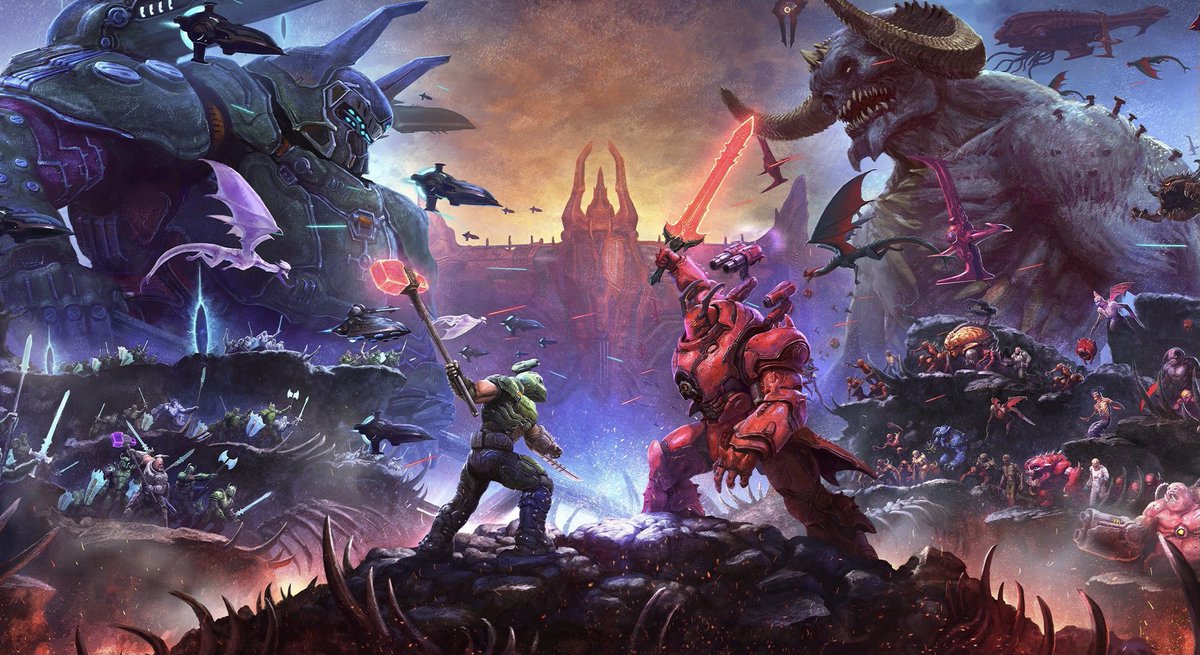 DarthSateus's tweet image. Can we all take a moment to appreciate the art for Eternal's cover art?