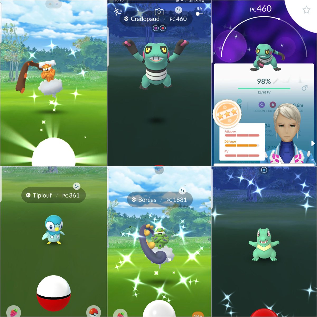 Lux_ianna's tweet photo. Fin de semaine 🙏🏻
Ou plutôt, de jeudi à dimanche 😁
Premier Cradopaud &amp; 2 jolis génies ❤
#pokemongo #pokemonshiny #PoGO #pokemon #shiny #shinypokemongo #shinypogo #demeteros #démétérosshiny #boreas #boreasshiny #cradopaud #cradopaudshiny #tiplouf #tiploufshiny #kaiminusshiny https://t.co/K6MJLkGjZg