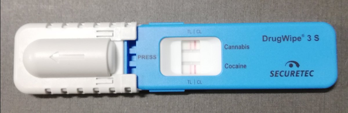 lancs3105's tweet photo. Another arrest for the Sgt #T5IR @WyrePolice. Vehicle stopped in Fleetwood for defects and @DrugWipeUK device used indicating presence of Cannabis and Cocaine #Fatal5. Bloods sent off awaiting results. https://t.co/IotC6OVhXs