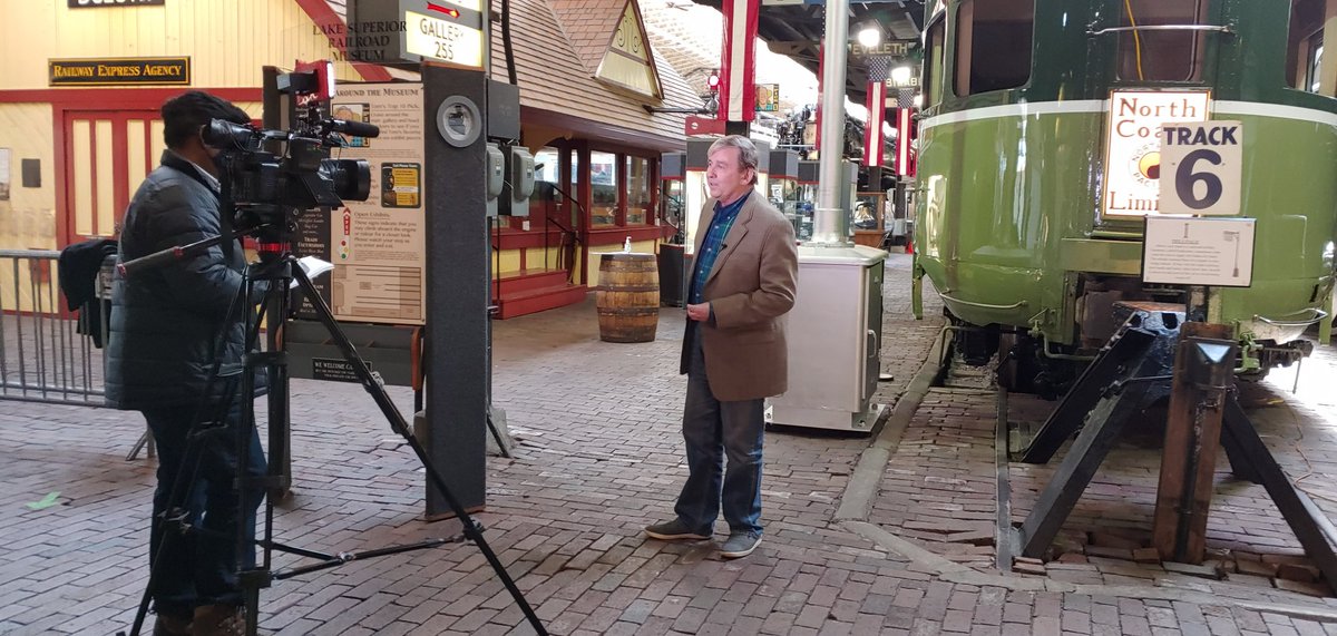 duluthtrains's tweet photo. Fox 21 News exclusive tonight! Today we had a great interview about Day Out With Thomas returning to Duluth this summer! https://t.co/n6IKzYEa6B