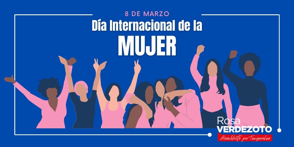 #8M #8Marzo Hoy conmemoramos un año más de lucha incansable por la igualdad, el respeto y los derechos de todas las mujeres que a diario desde distintos espacios demostramos nuestra valía. En el #DíaDeLaMujer celebro y reconozco el valor de cada niña y mujer dl Ecuador y el mundo