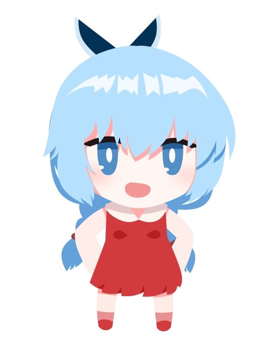 わりと完成間近までおさげ二本なのに気づいてなかった 