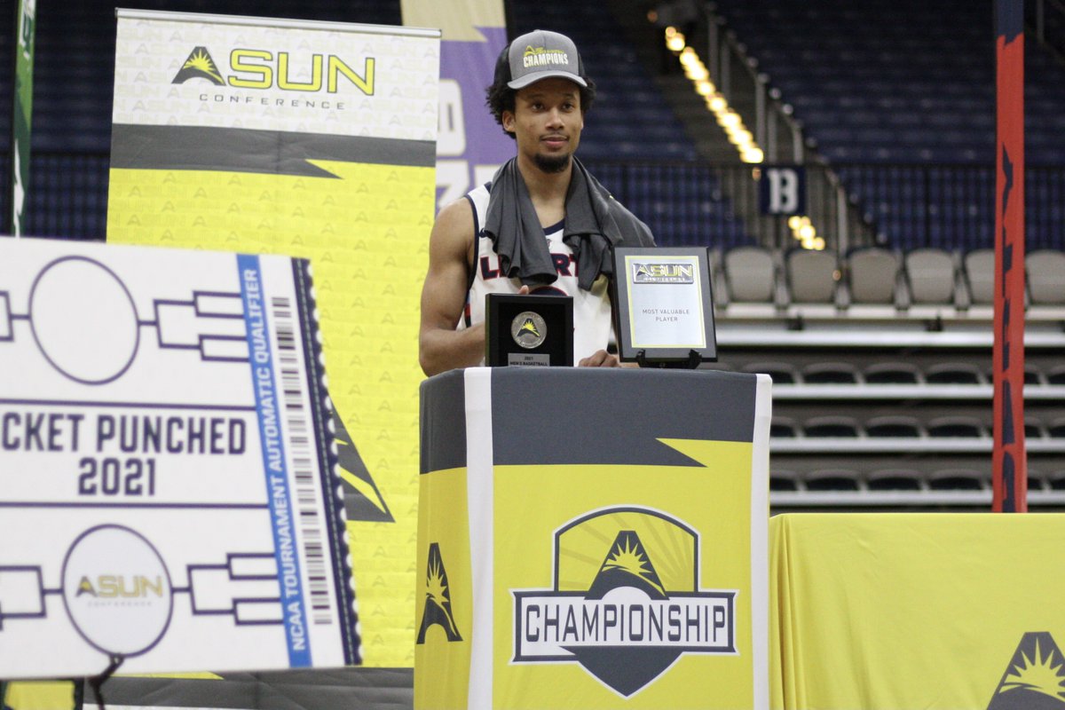 #ASUNMadness All-Tournament Team
Darius McGhee, <a href="/LibertyU/">Liberty University</a> - Championship MVP
Chris Parker, <a href="/LibertyFlames/">Liberty Flames</a> 
Kyle Rode, @LibertyMBB_ 
Payton Youngblood, <a href="/UNA_Basketball/">North Alabama Men's Basketball</a> 
Mervin James, <a href="/UNA_Basketball/">North Alabama Men's Basketball</a> 
Jalen Warren, <a href="/FGCU_MBB/">FGCU Men's Hoops</a> 
Christiaan Jones, <a href="/StetsonMBB/">Stetson Men’s Basketball🌴</a>