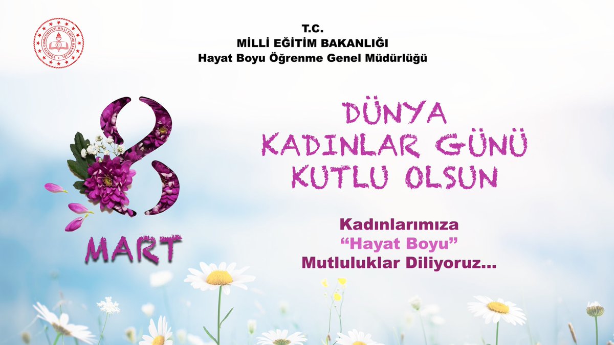 🌸🌼Tüm kadınlarımıza
             ❝ Hayat Boyu ❞
       sağlık 
               ve  
                    mutluluklar 
                                dilerim... 🌼🌸 

#8MartDünyaKadınlarGünü