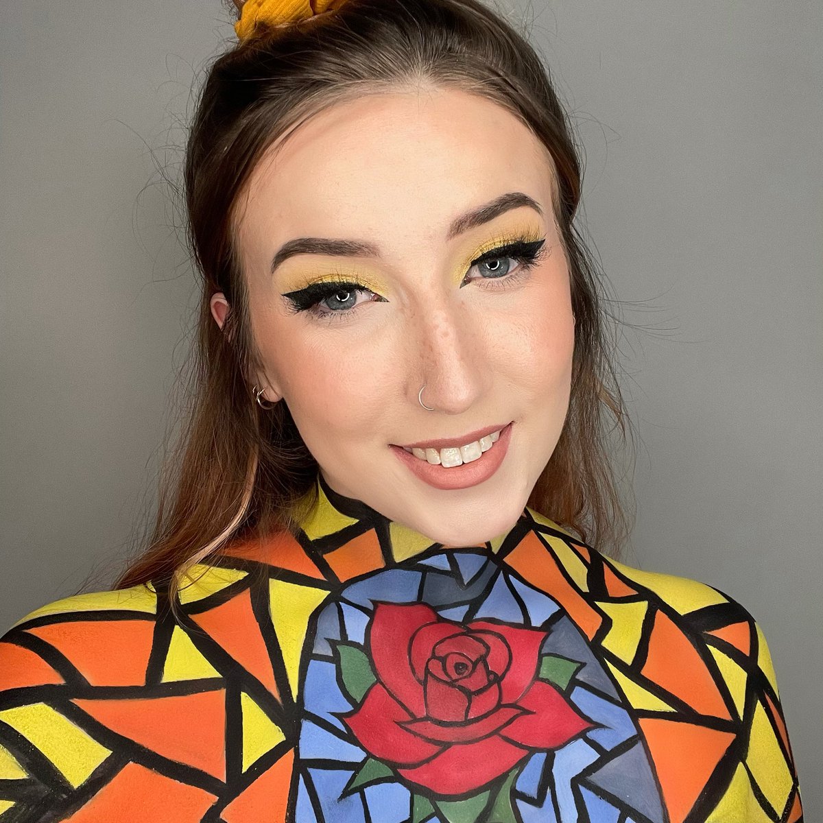 SammyArtistry's tweet photo. Insanely proud of this one 😍🥀 
@beautybay bright matte @__dollbeauty_ lashes #makeup #makeupartist #bodypaint https://t.co/mE5snORTbc