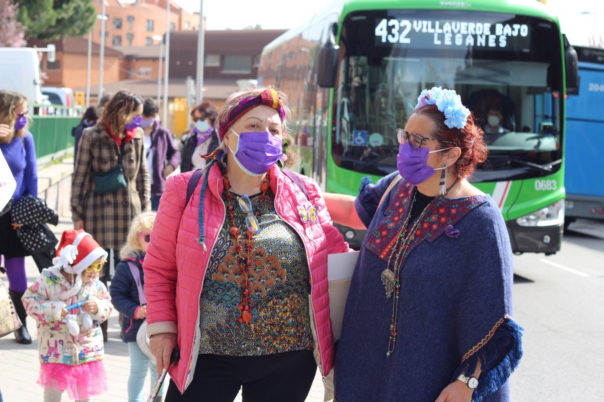 gerofeminista's tweet photo. Hoy, las Lideresas de Villaverde no se quedan atrás. Evento de hoy en Madrid, España a propósito del #8M2021 
Se viene la #MareaPlateada del #GeroFeminismo https://t.co/0xmRYzavCM