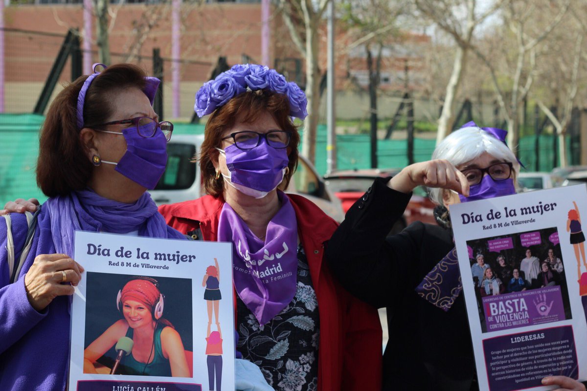 gerofeminista's tweet photo. Hoy, las Lideresas de Villaverde no se quedan atrás. Evento de hoy en Madrid, España a propósito del #8M2021 
Se viene la #MareaPlateada del #GeroFeminismo https://t.co/0xmRYzavCM