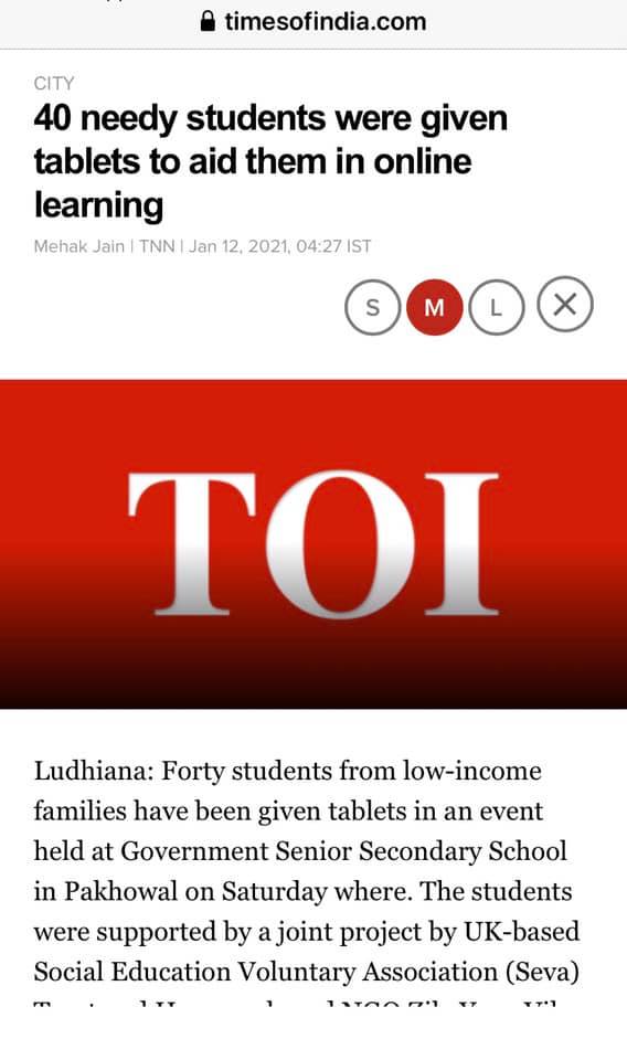 SEVA Trust UK (India) Official Account tweet media