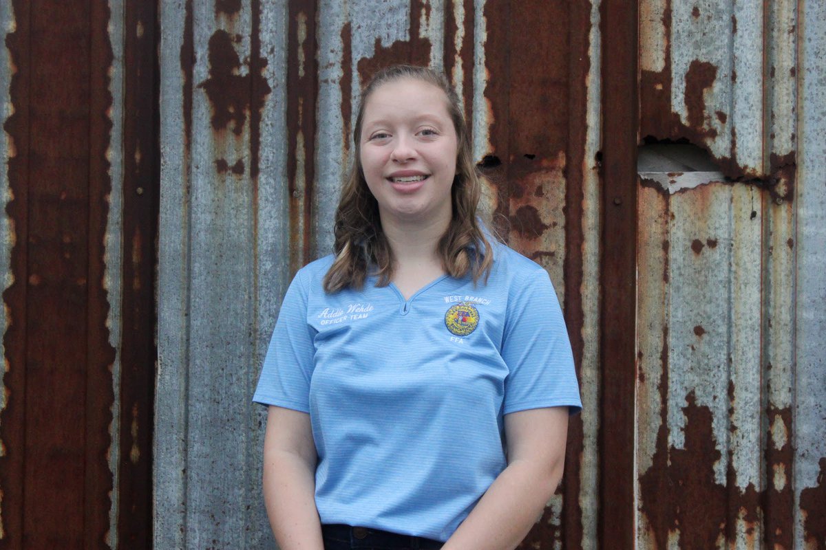 westbranchffa's tweet photo. Addie Wehde received a Silver Rating with her Treasurer’s Book! Congrats all! https://t.co/H6Abx8i6f2