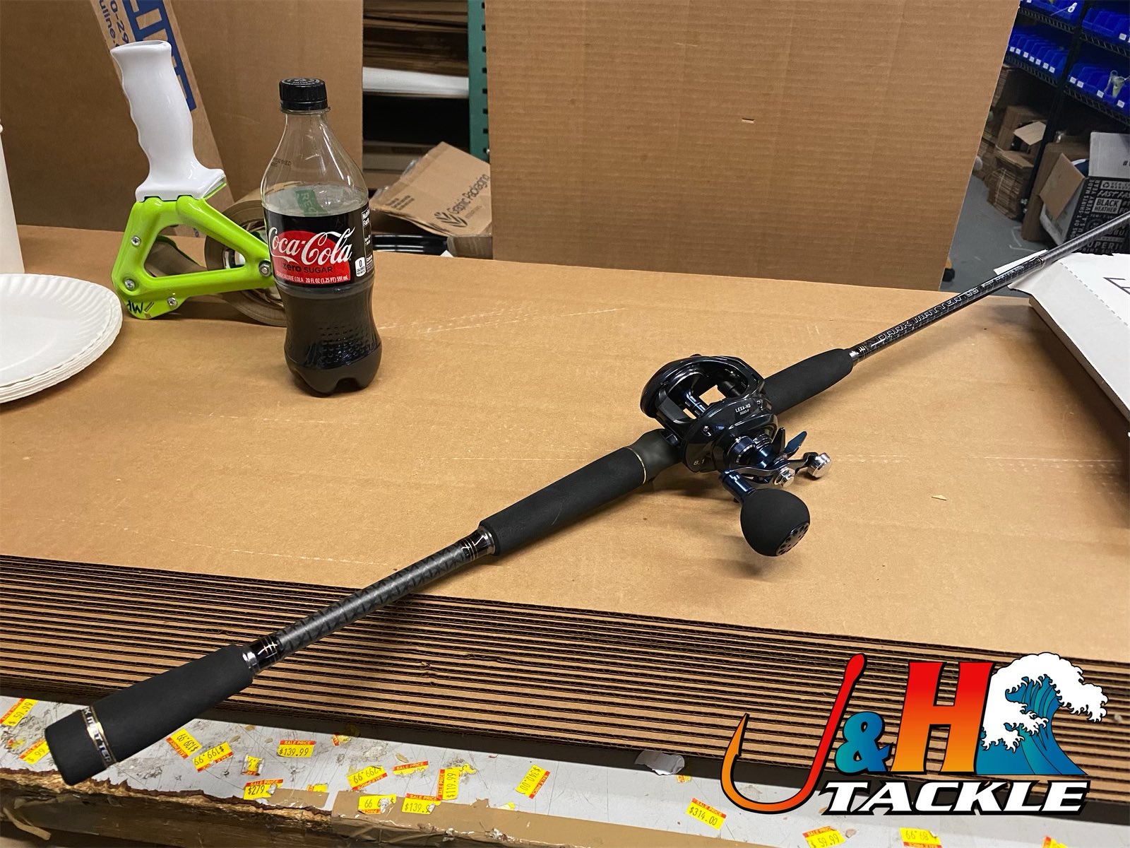 J&H Tackle on X: Here's a sneak peek at the Dark Matter OB Casting Surf Rod.  Also a shameless plug for Coke Zero. Rod should be available early summer.  #jandhtackle #fishing #darkmatterfishing #